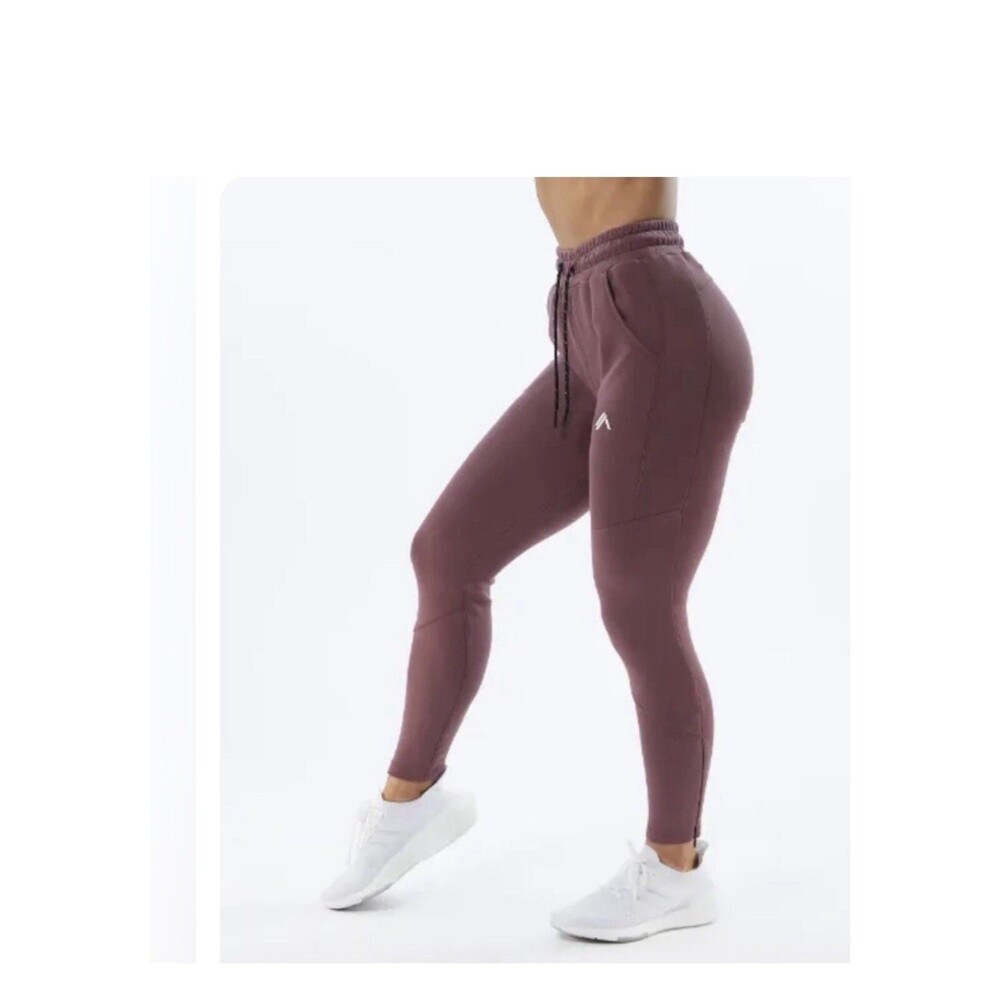 ALPHALETE WOMEN'S ELMTS ZIP JOGGER -Mauve, Size Small